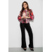 Блуза жіноча з принтом шифонова, колір рожевий
