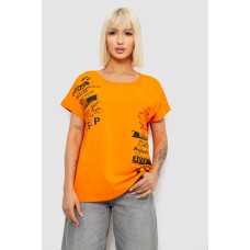 Футболка жіноча з принтом, колір помаранчевий Футболка жіноча з принтом, колір помаранчевий