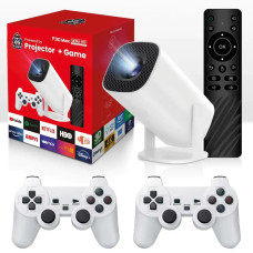 Смарт проектор з 2 джойстиками + пульт, WiFi та Bluetooth, Р30 МАХ Ігровий проектор для дому приставка Смарт проектор з 2 джойстиками + пульт, WiFi та Bluetooth, Р30 МАХ Ігровий проектор для дому приставка