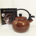 Емальований чайник Edenberg EB-12609 2.2л зі свистком Brown