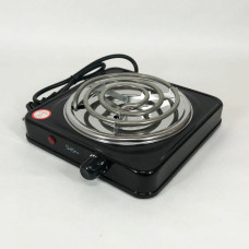 Плита електрична Suntera SP-1910, електроплита 1000 w, електроплита 1 комфорка Black