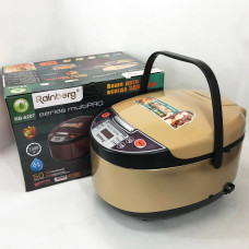 Мультиварка Rainberg RB-6207 6л 1500Вт з фритюрницею 12 програм скороварка пароварка мультиварка Beige