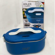 Ланч бокс з підігрівом електричний Adler AD 4505 Blue 55 Вт металевий для їжі з кришкою 0.8 л 220В Ланч бокс з підігрівом електричний Adler AD 4505 Blue 55 Вт металевий для їжі з кришкою 0.8 л 220В
