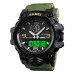Годинник наручний чоловічий SKMEI 1586AG ARMY GREEN, чоловічий армійський водостійкий тактичний. Колір: зелений