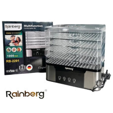 Електрична сушарка для овочів та фруктів Rainberg RB-2291 1000Вт Електрична сушарка для овочів та фруктів Rainberg RB-2291 1000Вт