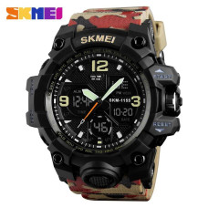 Годинник наручний чоловічий SKMEI 1155BAG RED CAMO, брендовий чоловічий годинник. Колір: червоний камуфляж