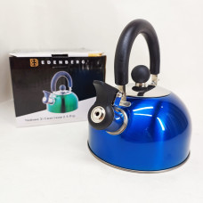 Чайник Edenberg EB-1346 із нержавіючої сталі зі свистком 2.5л Blue