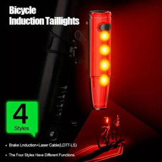 Велоліхтар LEADBIKE LD77-LS-4 LED з лазерною розміткою, Ліхтар акумуляторний світлодіодний велосипедний Велоліхтар LEADBIKE LD77-LS-4 LED з лазерною розміткою, Ліхтар акумуляторний світлодіодний велосипедний